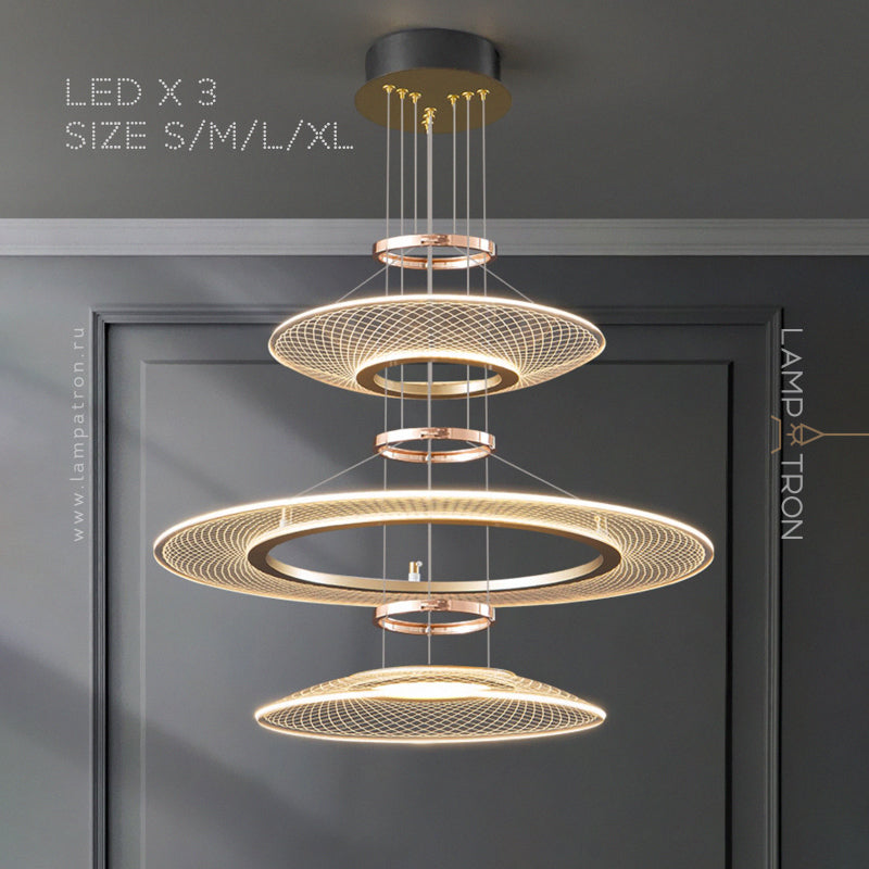 ISTRAL Ring Chandelier by Lampadom - close-up