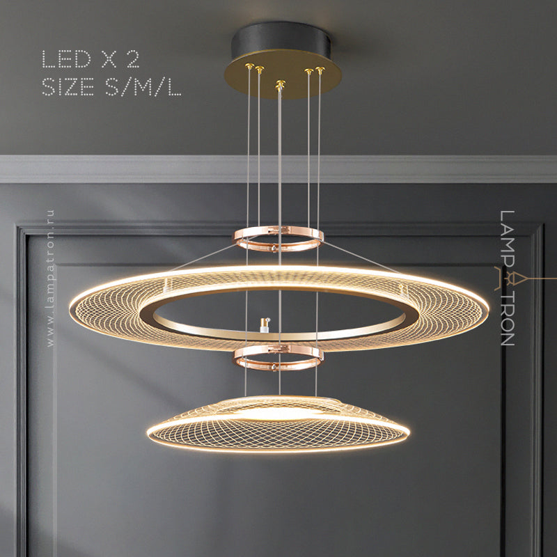 ISTRAL Ring Chandelier by Lampadom - angle view