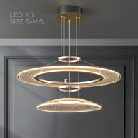 ISTRAL Ring Chandelier by Lampadom - side view
