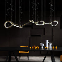 IVALD Linear Chandelier by Lampadom - close-up