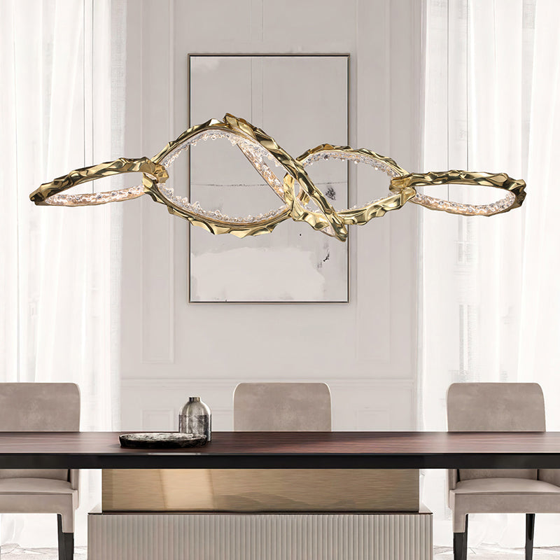 IVALD Linear Chandelier by Lampadom - side view