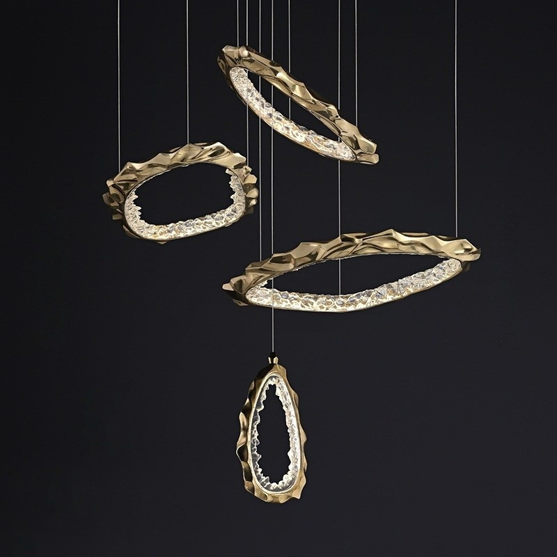 IVALD Ring Chandelier by Lampadom - top view