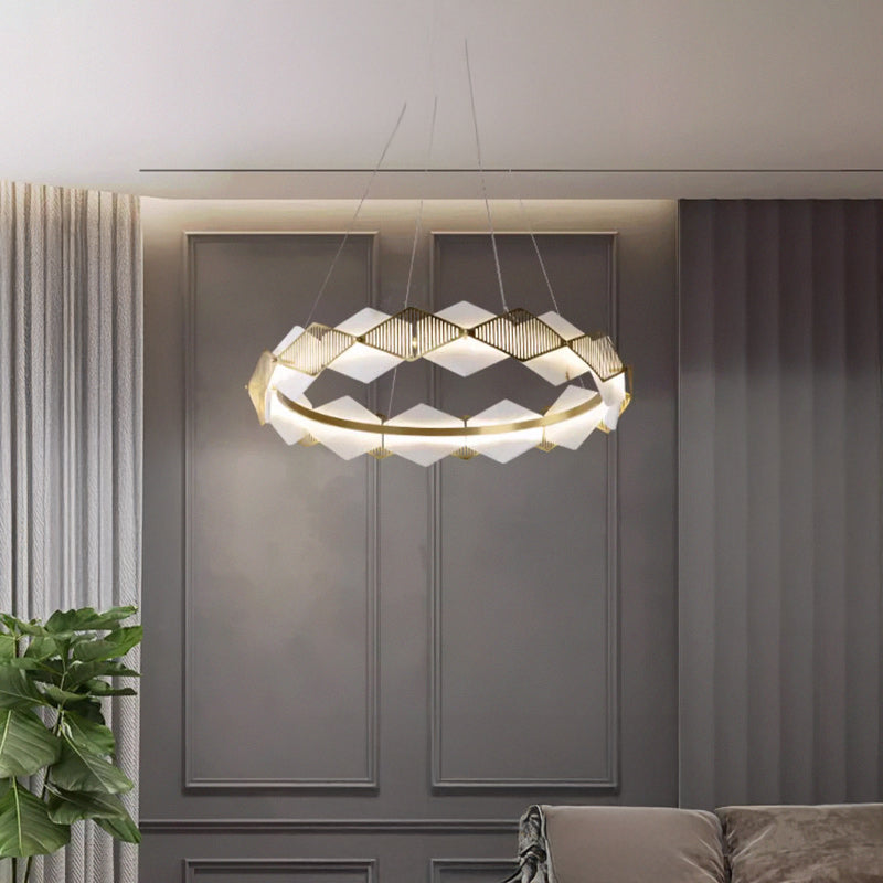 IVES Ring Chandelier by Lampadom - side view