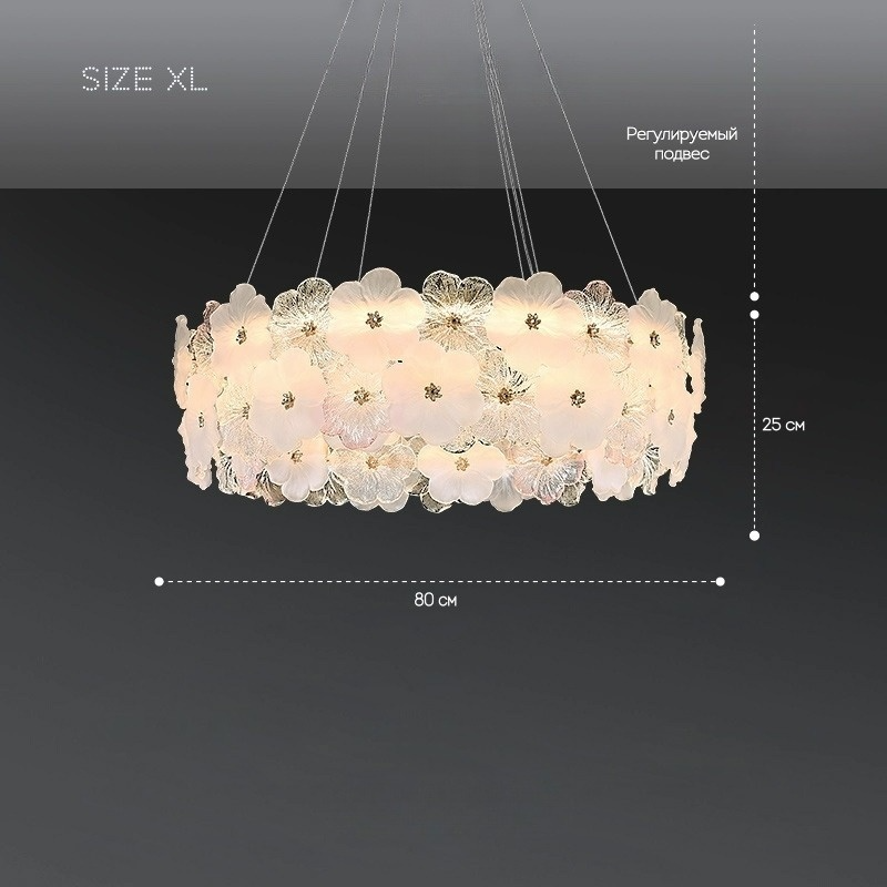 IVET B Chandelier by Lampadom - side view