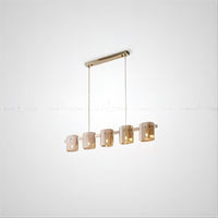 JANICE Linear Chandelier by Lampadom - close-up