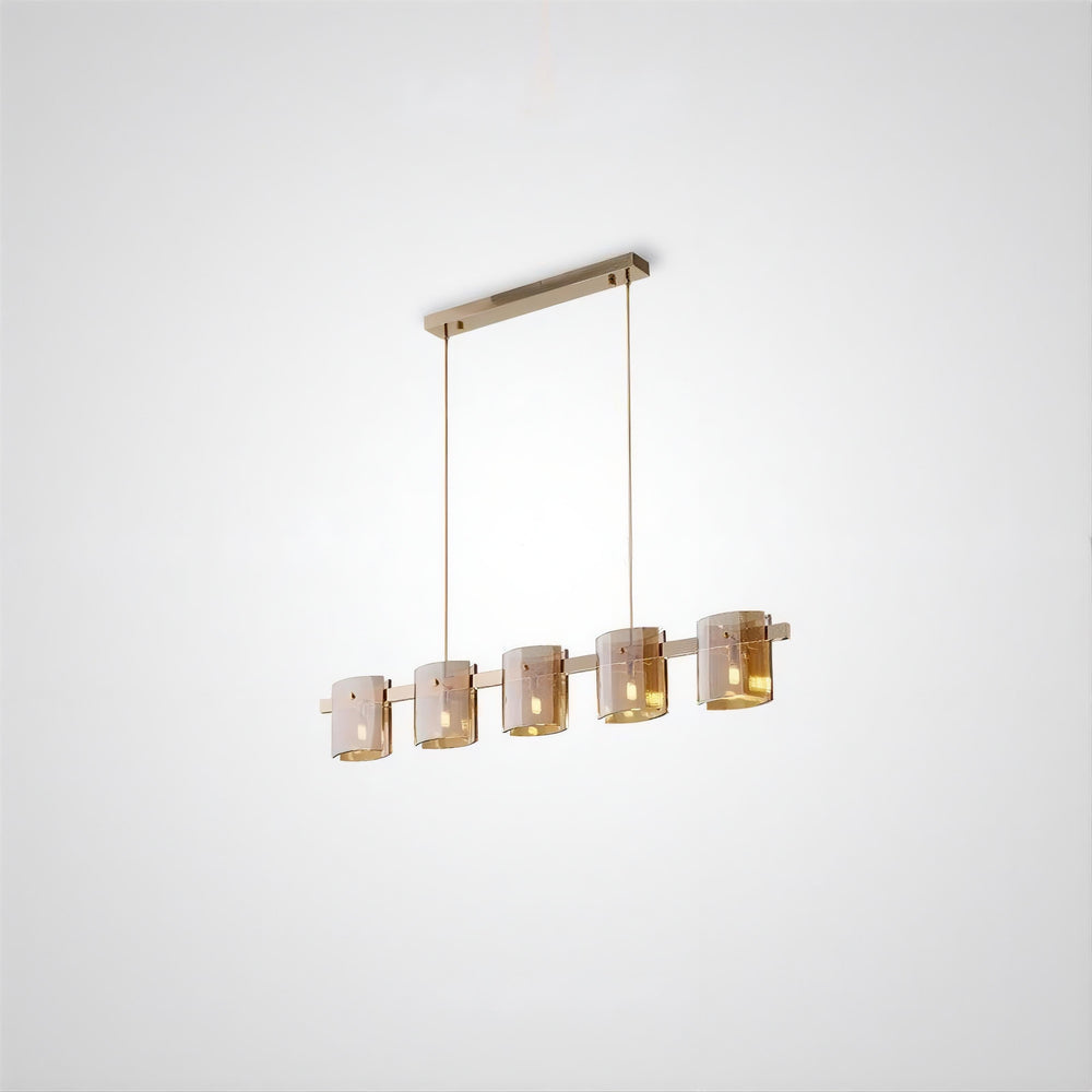 JANICE Linear Chandelier by Lampadom - scale reference