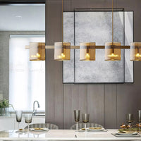 JANICE Linear Chandelier by Lampadom - angle view