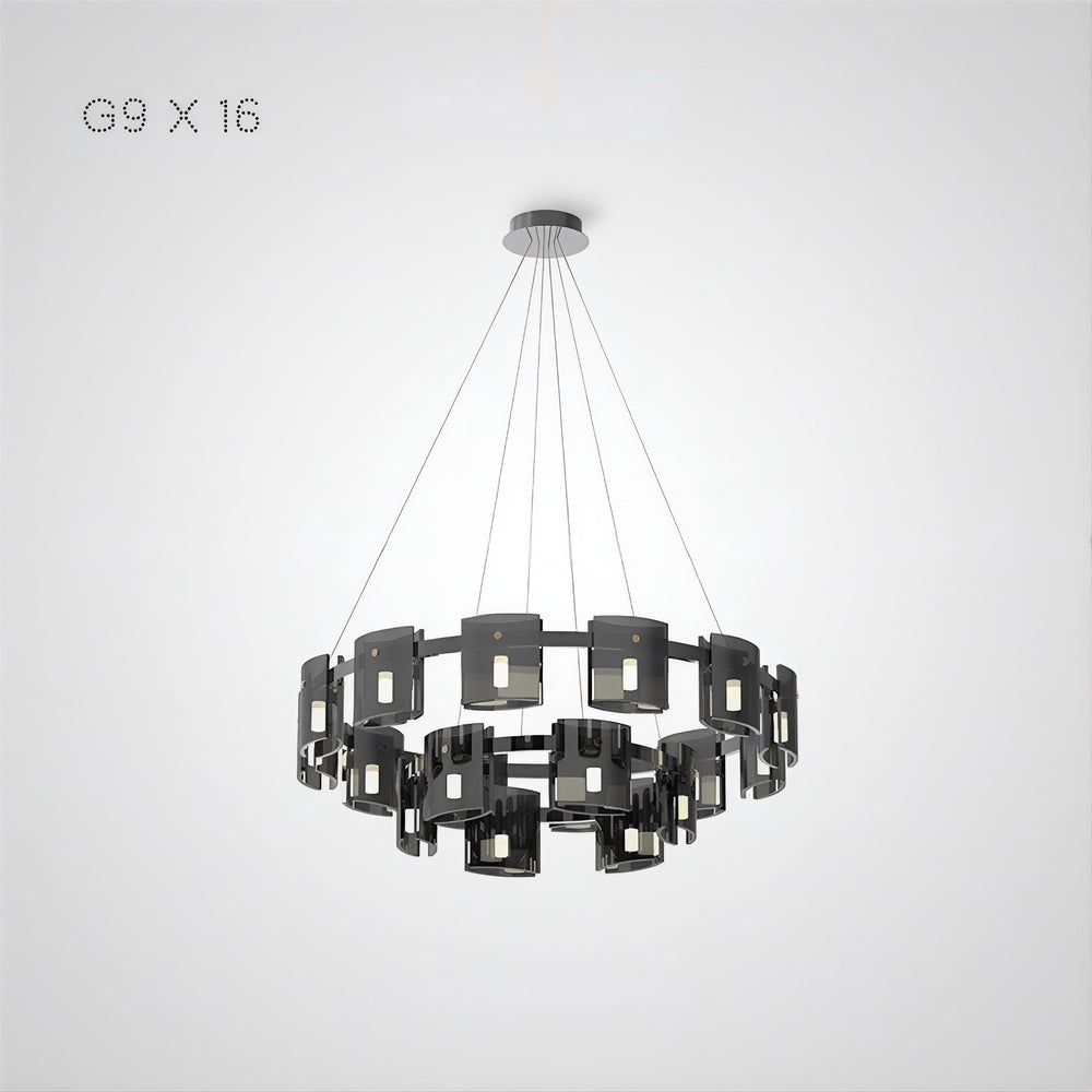JANICE Ring Chandelier by Lampadom - side view