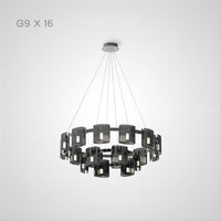 JANICE Ring Chandelier by Lampadom - close-up