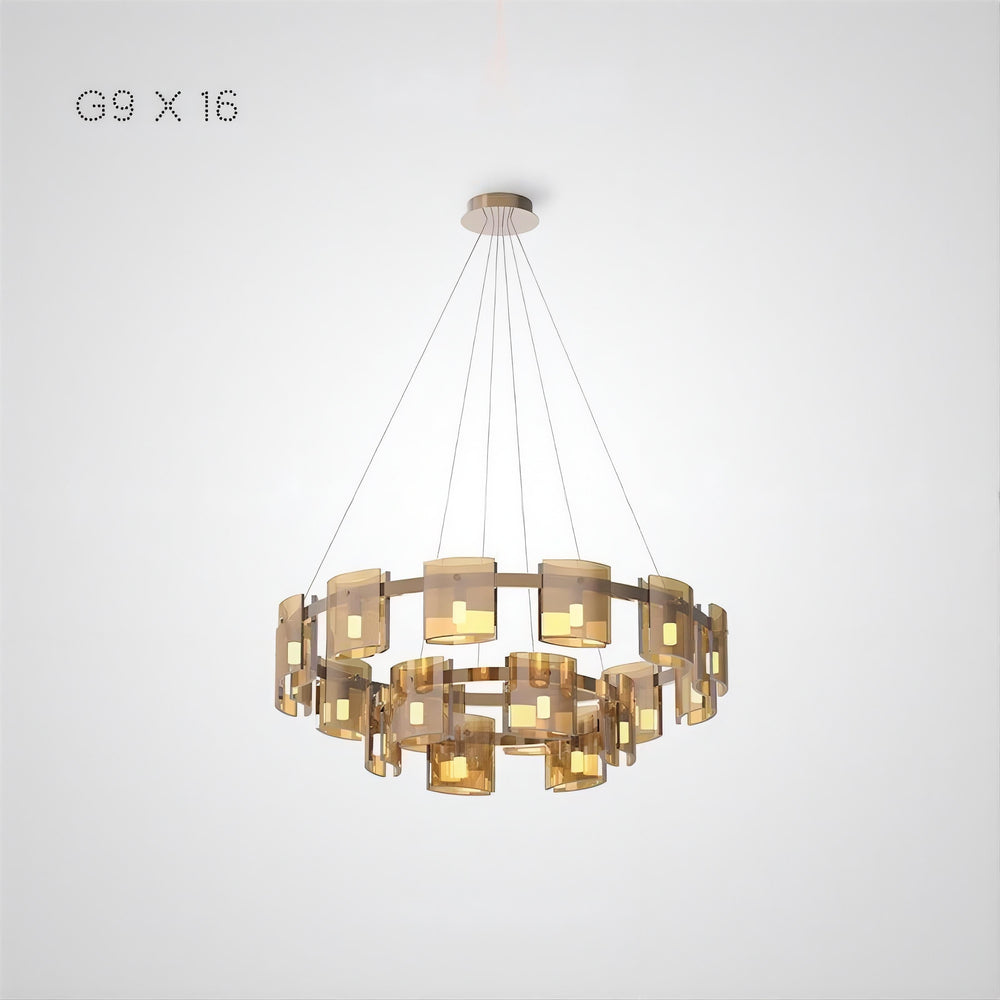 JANICE Ring Chandelier by Lampadom - angle view