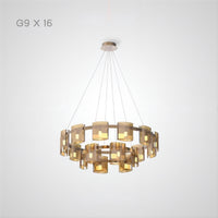 JANICE Ring Chandelier by Lampadom - side view
