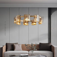 JANICE Ring Chandelier by Lampadom - top view
