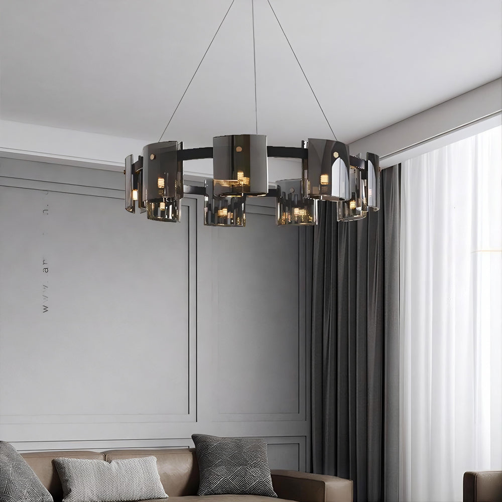 JANICE Ring Chandelier by Lampadom - side view