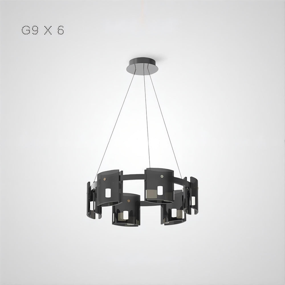 JANICE Ring Chandelier by Lampadom - close-up