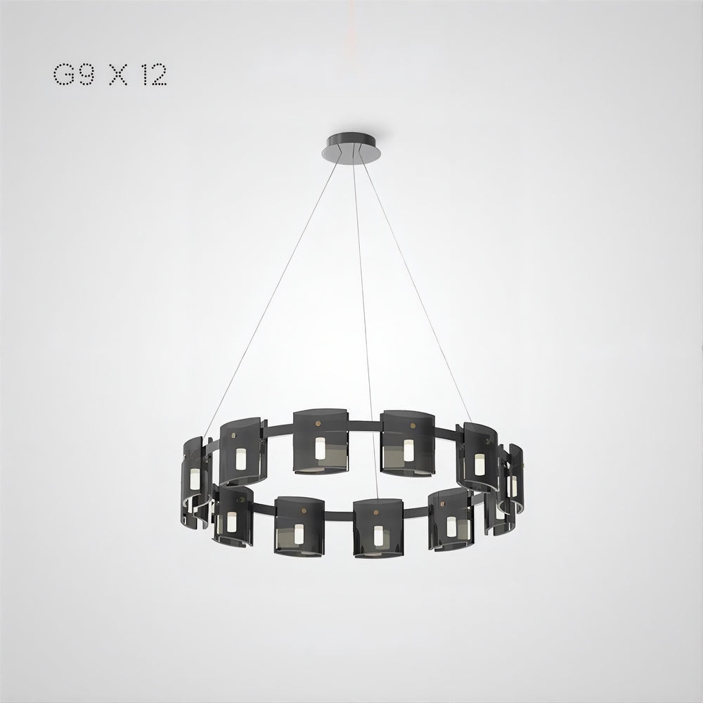 JANICE Ring Chandelier by Lampadom - top view