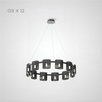 JANICE Ring Chandelier by Lampadom - angle view