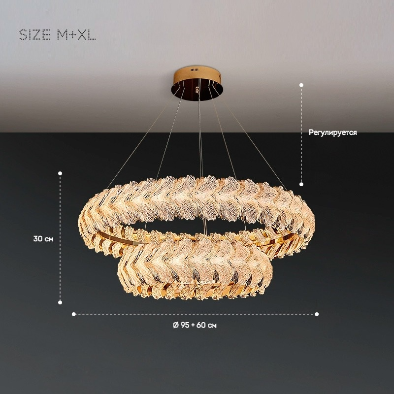 JASKA Chandelier by Lampadom - close-up