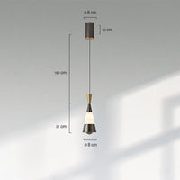 JEFF Pendant by Lampadom - angle view