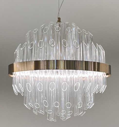 JEFFREY Chandelier Chandelier in Crystal by Lampadom - close-up
