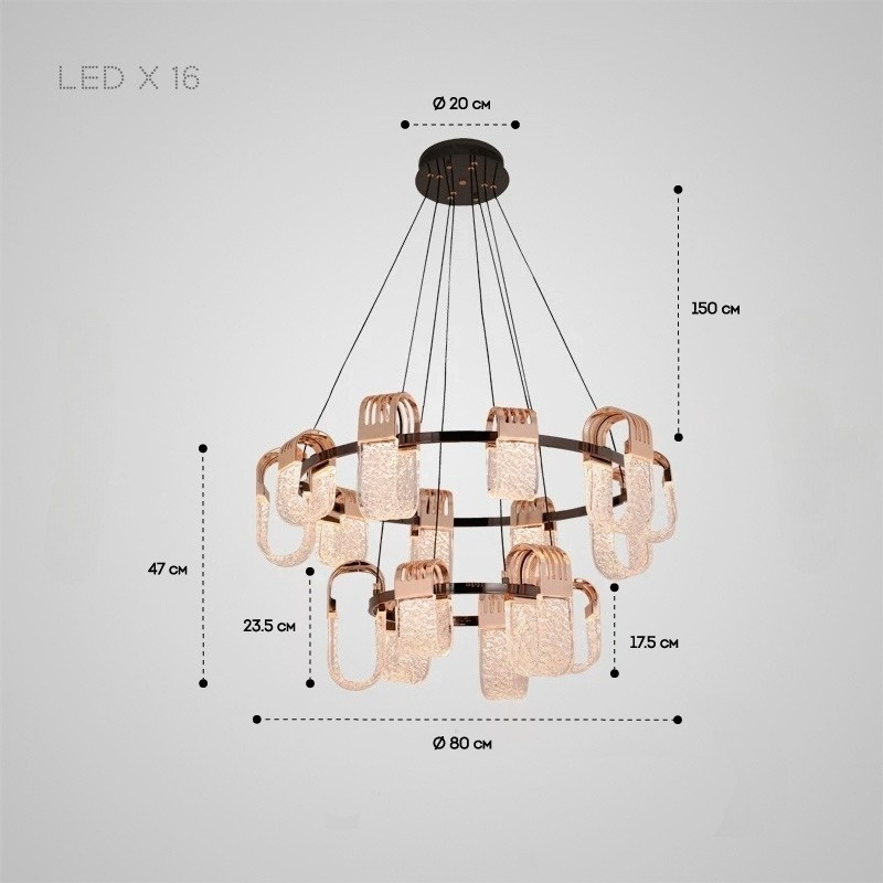 JERALD RING Chandelier by Lampadom - ambient shot