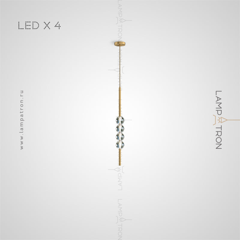 JILLIAN Pendant by Lampadom - side view