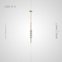 JILLIAN Pendant by Lampadom - side view