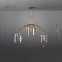 JOZEFINA Chandelier by Lampadom - angle view