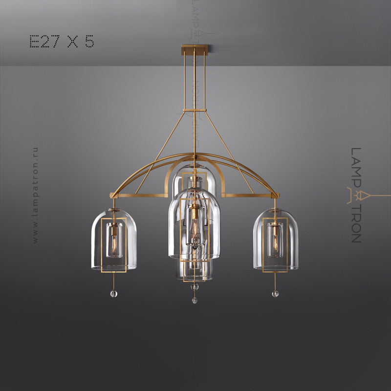 JOZEFINA Chandelier by Lampadom - side view