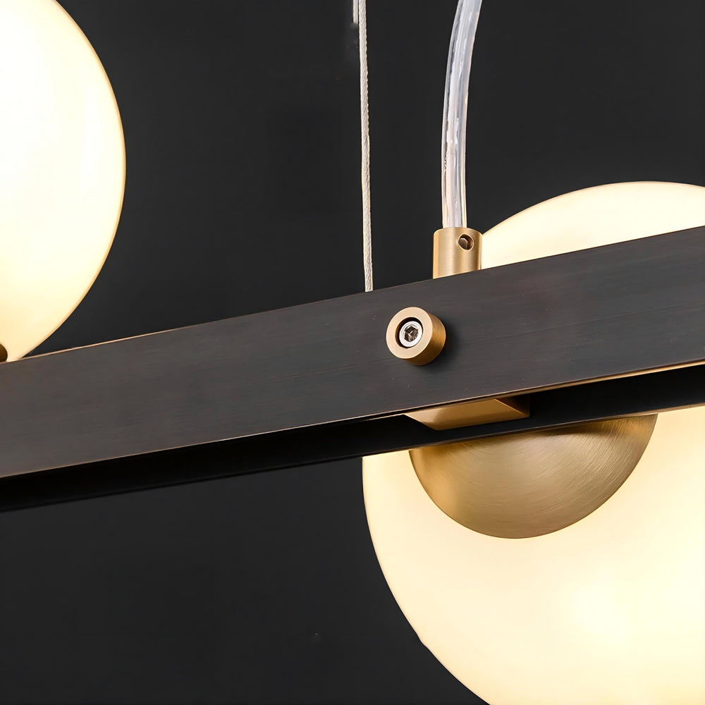 JUDITH Linear Chandelier by Lampadom - scale reference