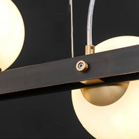JUDITH Linear Chandelier by Lampadom - scale reference