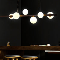 JUDITH Linear Chandelier by Lampadom - close-up