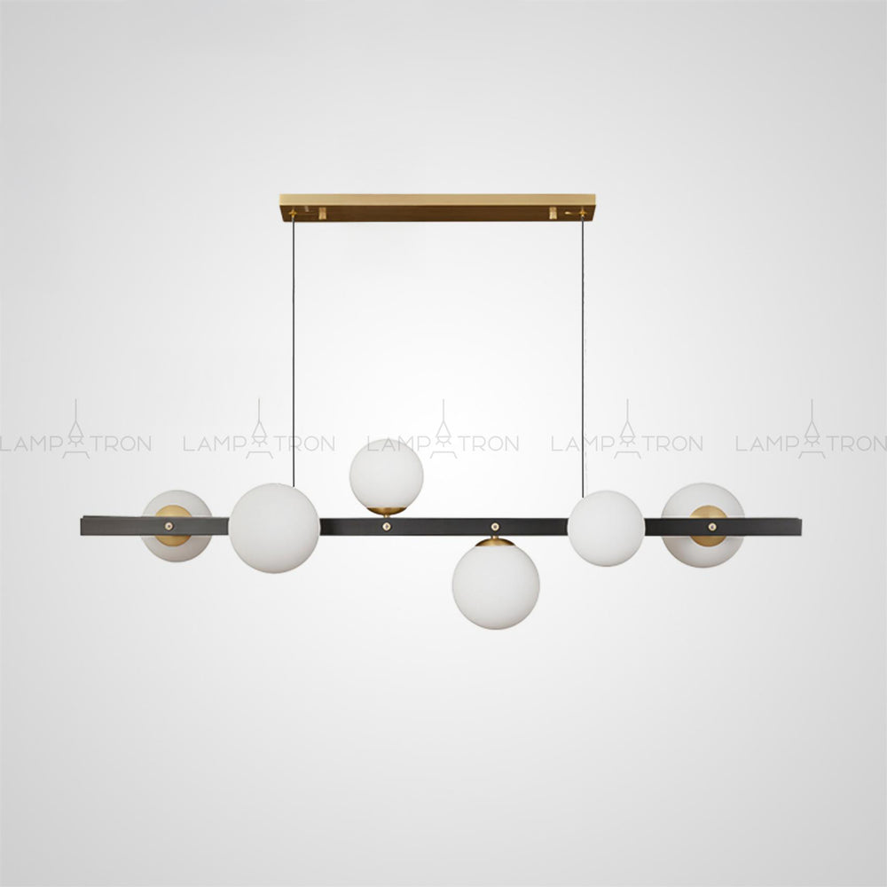 JUDITH Linear Chandelier by Lampadom - top view