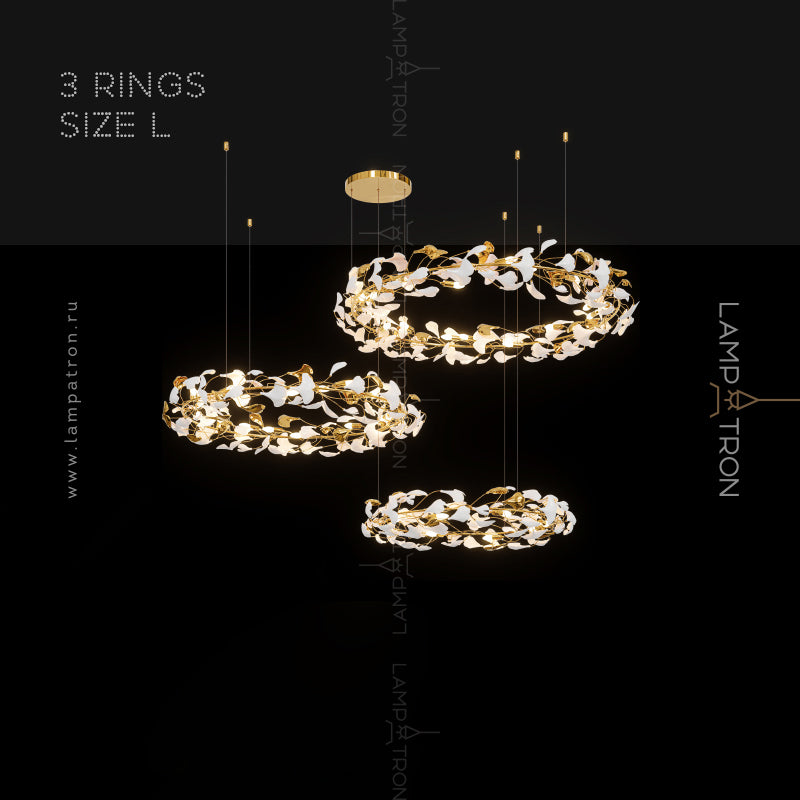 JULIETTA COMBO Ring Chandelier by Lampadom - close-up