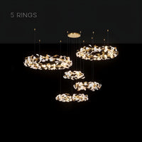 JULIETTA COMBO Ring Chandelier by Lampadom - top view