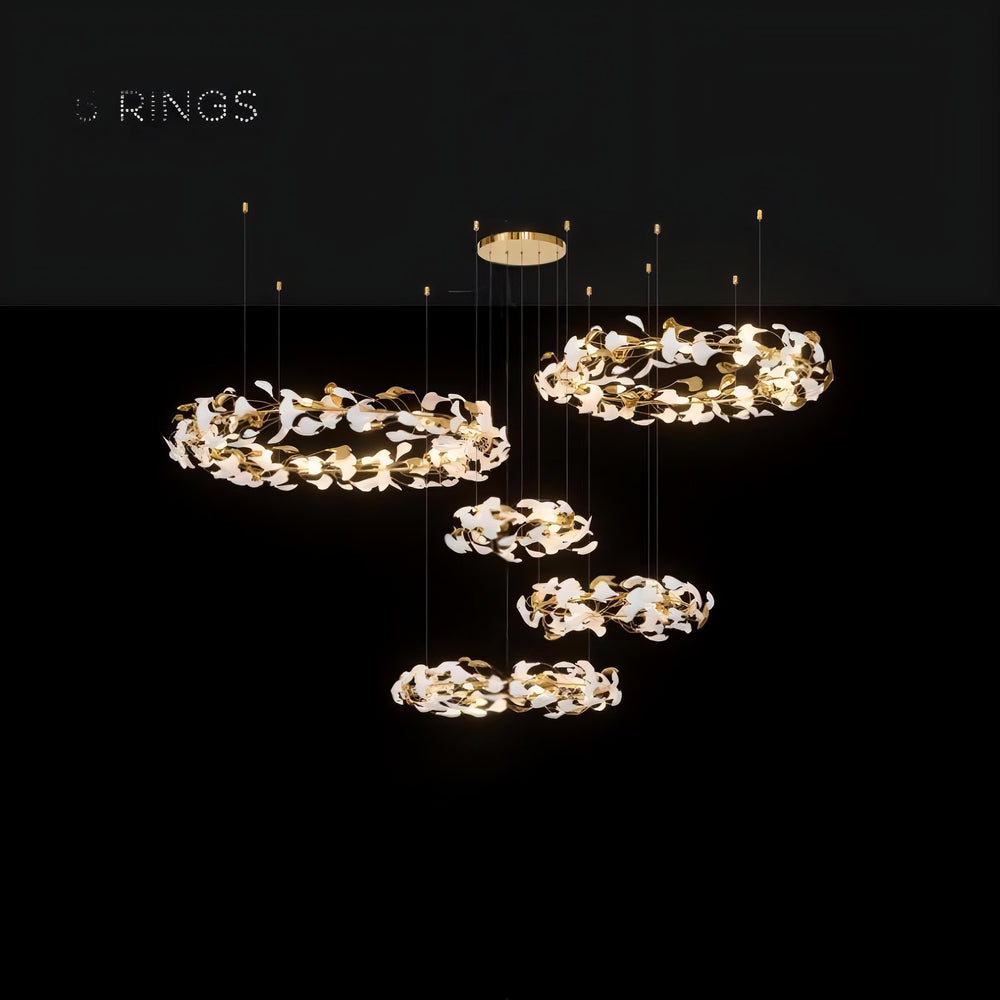 JULIETTA COMBO Ring Chandelier by Lampadom - close-up