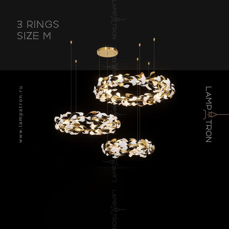 JULIETTA COMBO Ring Chandelier by Lampadom - side view