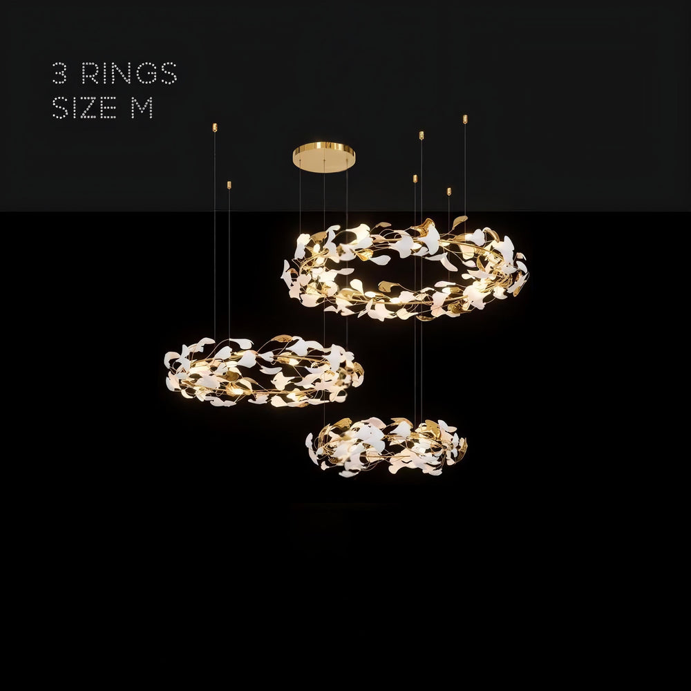 JULIETTA COMBO Ring Chandelier by Lampadom - angle view