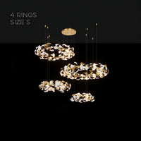 JULIETTA COMBO Ring Chandelier by Lampadom - scale reference