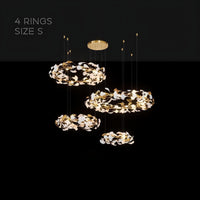 JULIETTA COMBO Ring Chandelier by Lampadom - side view