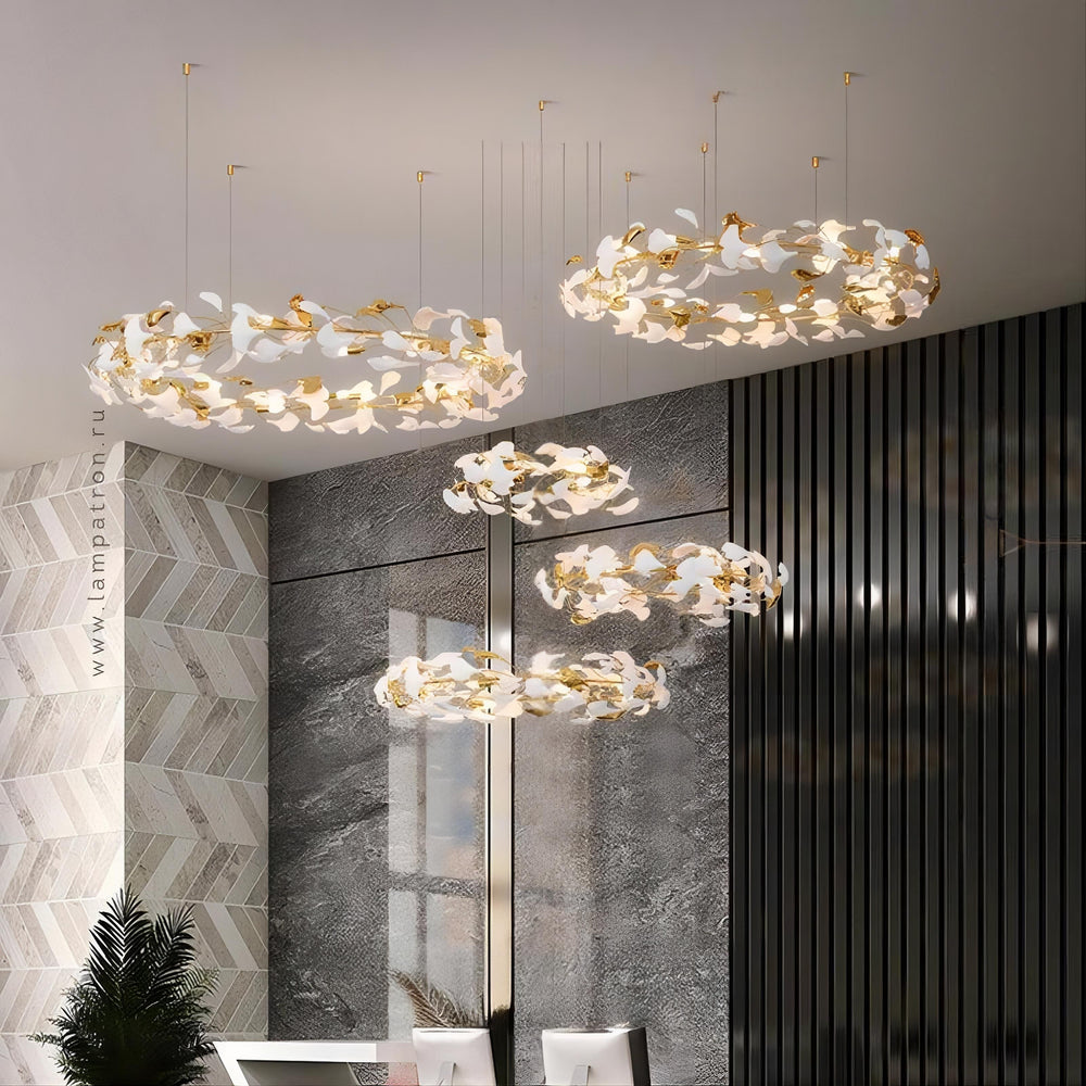 JULIETTA COMBO Ring Chandelier by Lampadom - close-up