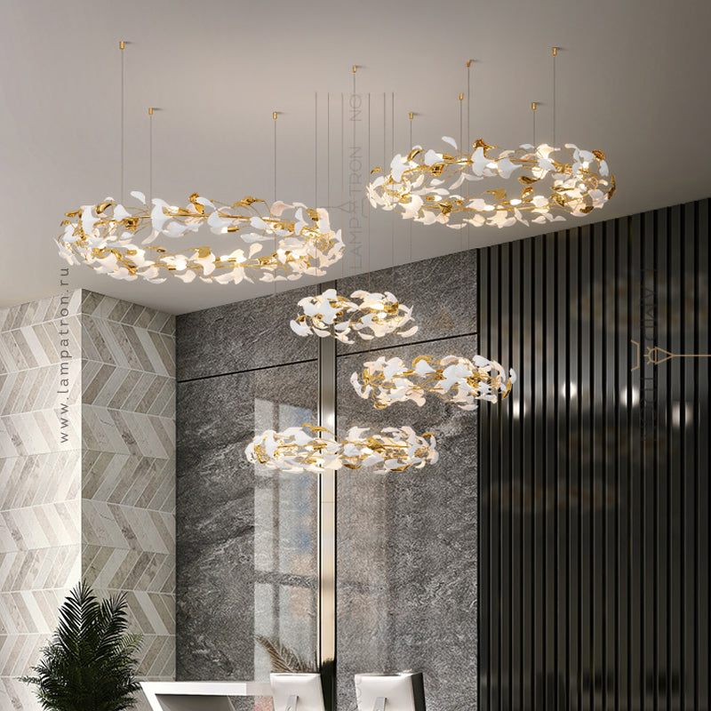 JULIETTA COMBO Ring Chandelier by Lampadom - ambient shot