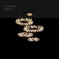 JULIETTA COMBO Ring Chandelier by Lampadom - close-up