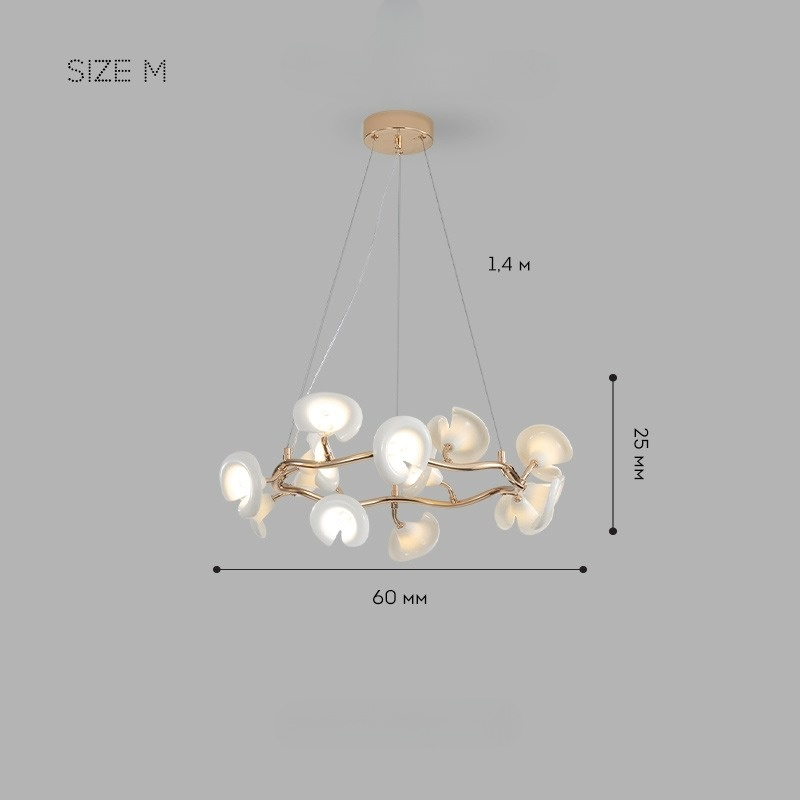 JULY BLOSS Chandelier by Lampadom - detail view