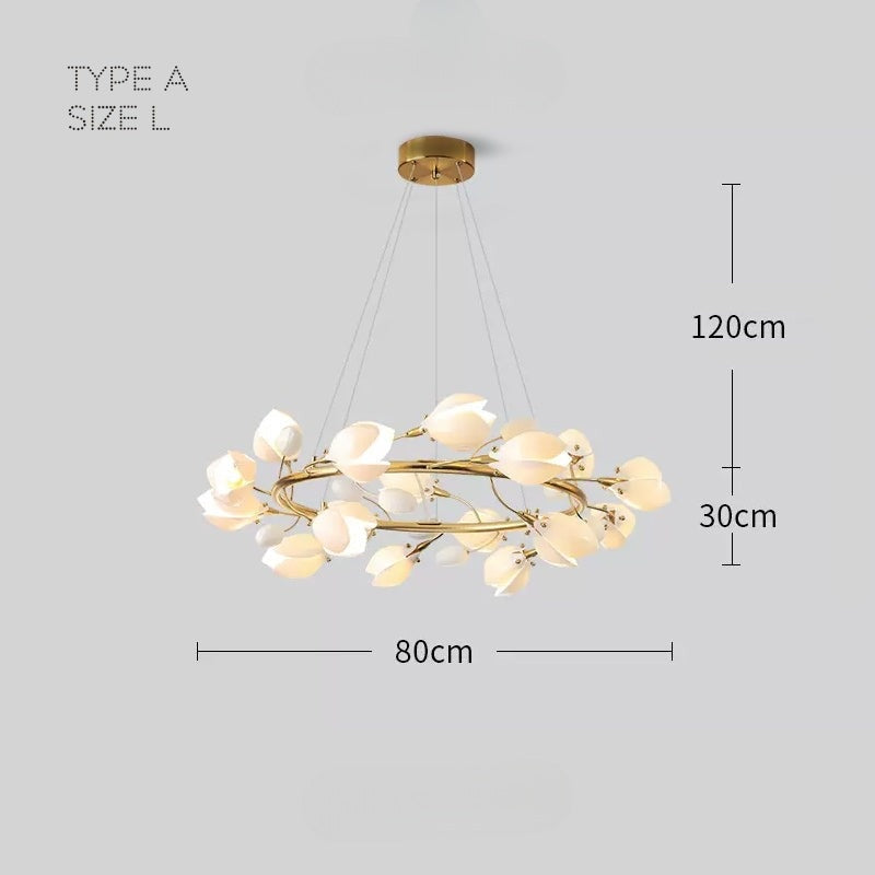 JULY Ring Chandelier by Lampadom - close-up