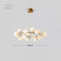 JULY Ring Chandelier by Lampadom - scale reference
