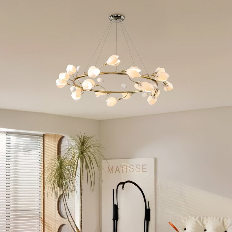 JULY Ring Chandelier by Lampadom - side view