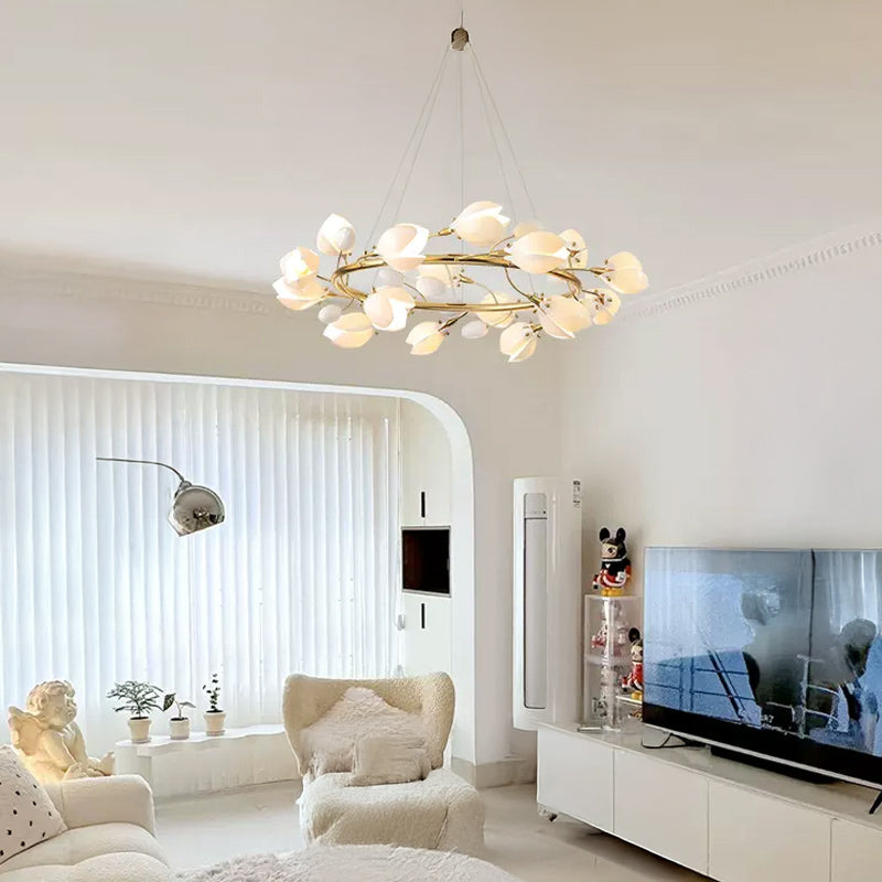 JULY Ring Chandelier by Lampadom - close-up