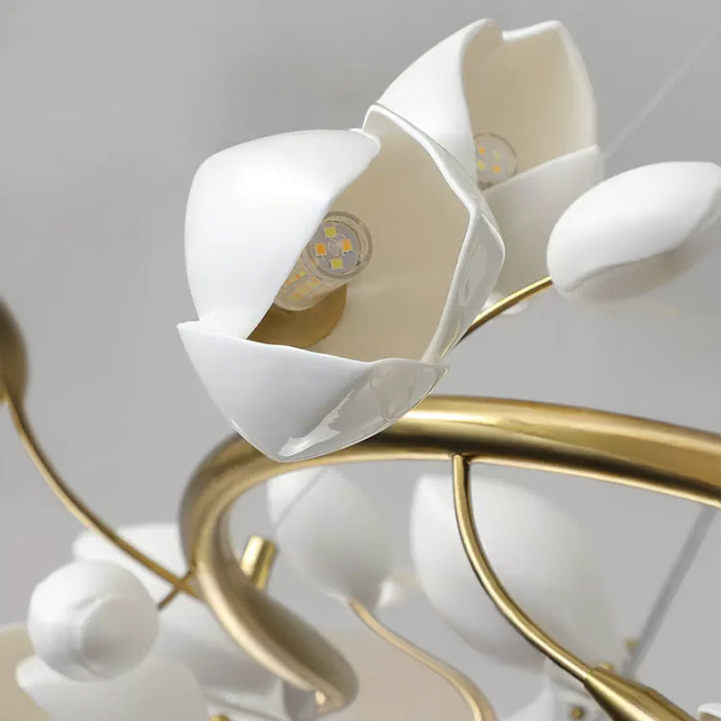 JULY Ring Chandelier by Lampadom - close-up