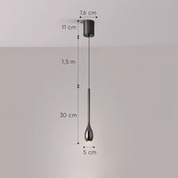 JURIS Pendant by Lampadom - scale reference