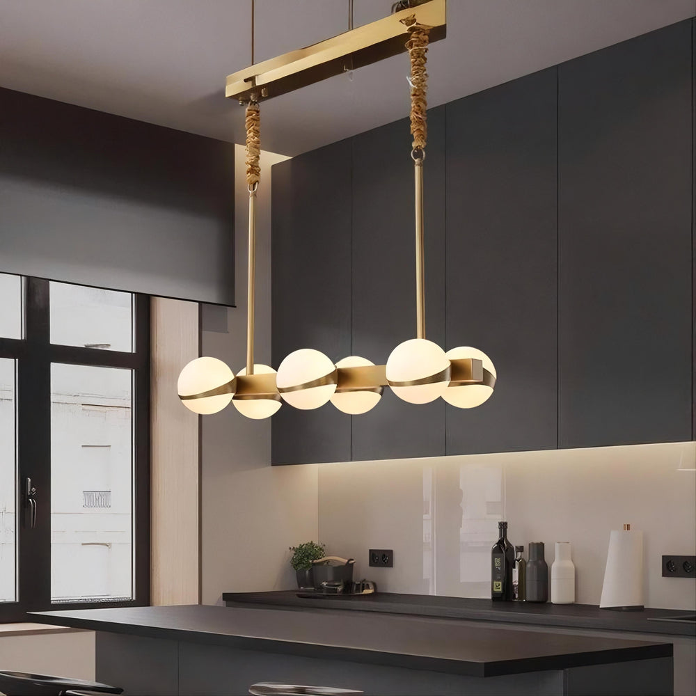 KAIRA Linear Chandelier by Lampadom - scale reference
